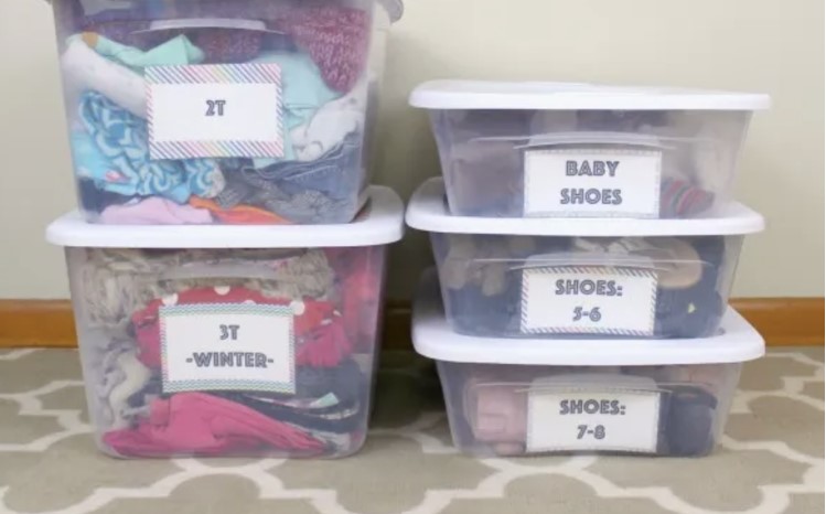 Storing Old Toddler Clothes